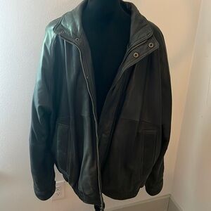 Alexander Julian Colours dark brown buttery soft men’s bomber jacket Sz L
